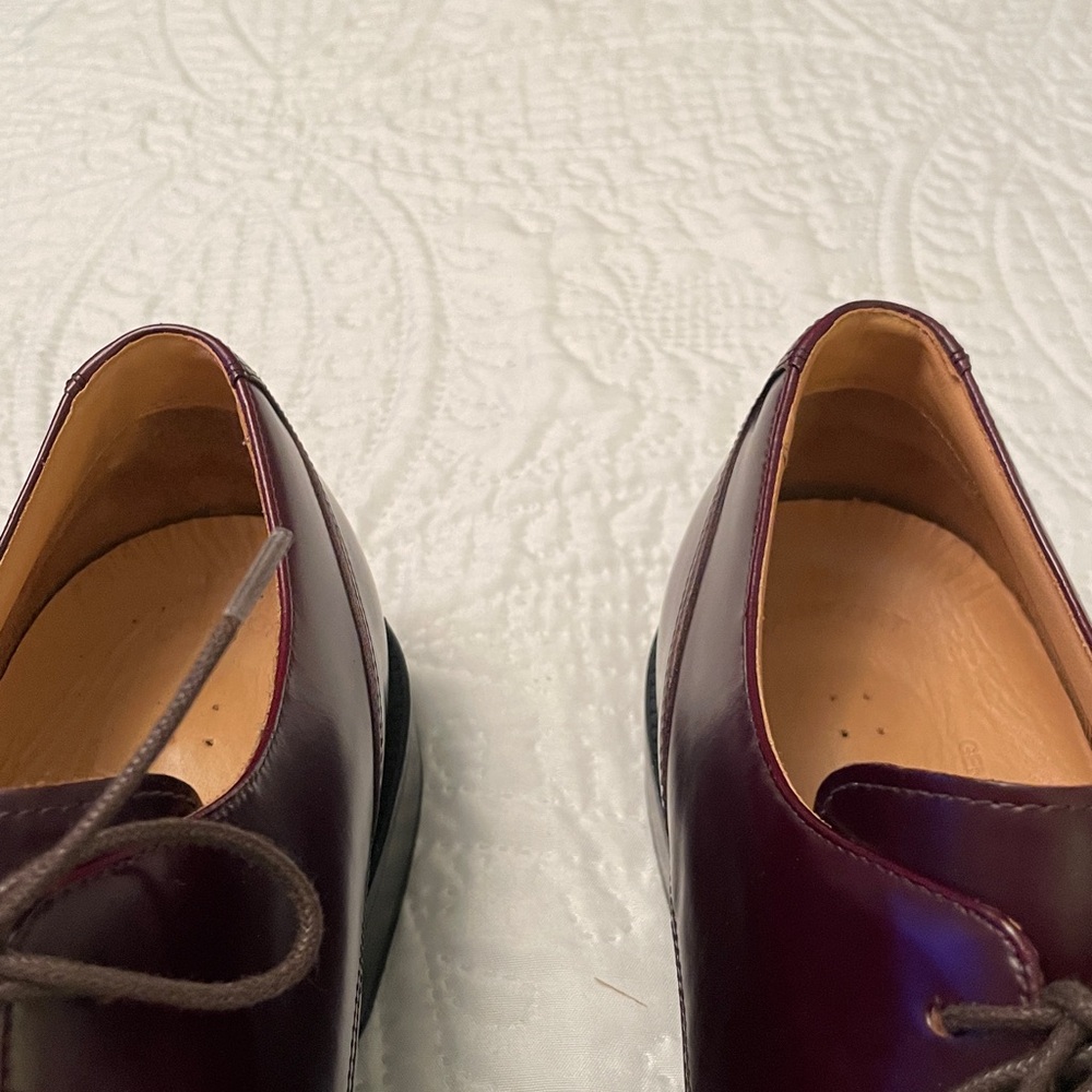 ROCKPORT Men’s Brown Leather Dress Shoes Size 12 Lace Up Tie Shoes Like New - Picture 13 of 14